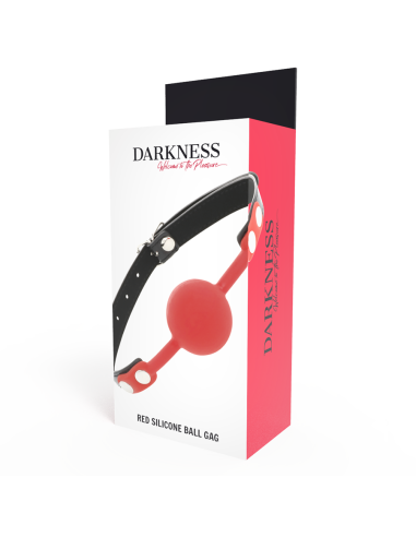 DARKNESS - Mordaza Silicona Rojo | SexPlace.MX