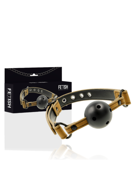 Mordaza Transpirable Fetish Submissive Origen - Perfecta para Juegos BDSM | Cuero Vegano y Ajustable