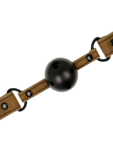 Mordaza Transpirable Fetish Submissive Origen - Perfecta para Juegos BDSM | Cuero Vegano y Ajustable