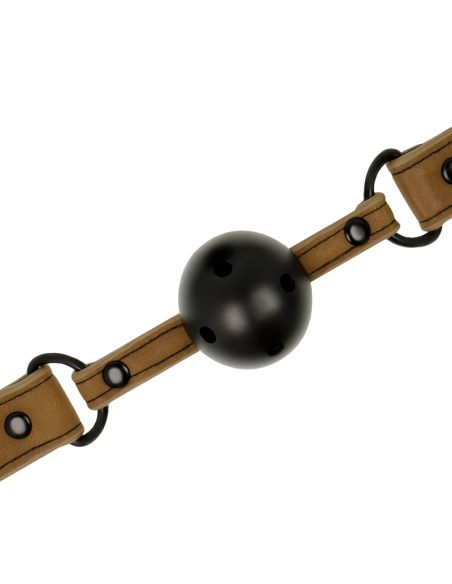 Mordaza Transpirable Fetish Submissive Origen - Perfecta para Juegos BDSM | Cuero Vegano y Ajustable