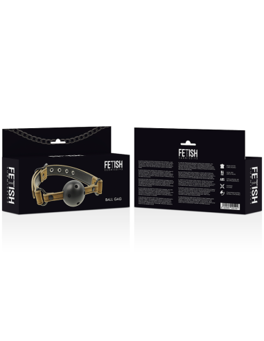 Mordaza Transpirable Fetish Submissive Origen - Perfecta para Juegos BDSM | Cuero Vegano y Ajustable