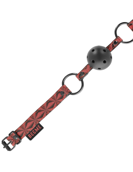 BEGME - Red Edition Mordaza Cuero Vegano para BDSM | Seguridad y Comodidad en tus Juegos