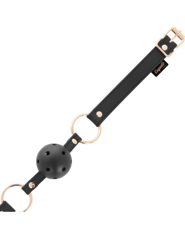 Mordaza Transpirable de Cuero Vegano COQUETTE CHIC DESIRE - Ideal para BDSM y Juegos de Placer