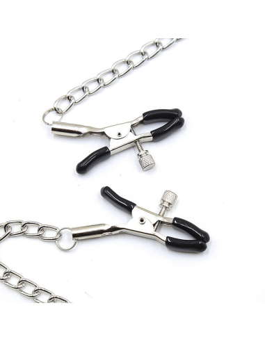 OhMama Fetish: Mordaza Bola Negra con Pinzas Pezones - Placer y Estilo