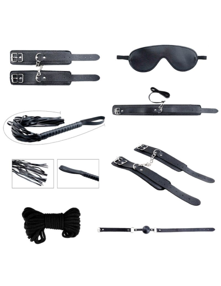 ALIVE - SECRET DESIRES KIT 7 PIEZAS BDSM NEGRO | SexPlace.MX
