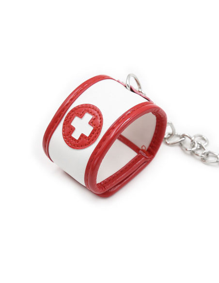 OHMAMA FETISH - Mini Set 3 Piezas Enfermera: Esposas y Antifaz para Placer y Diversión