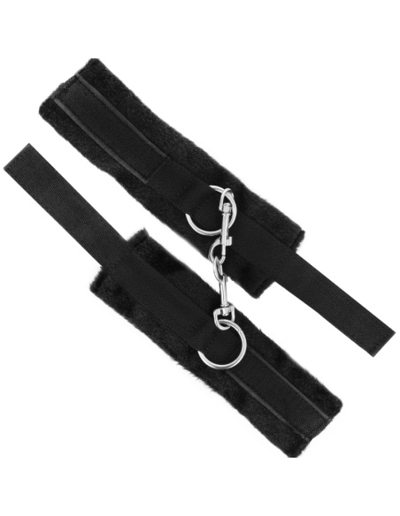 INTENSE - Set Erótico Fetish: Esposas, Antifaz y Plumero de Cuero Vegano para Placer y Sensualidad