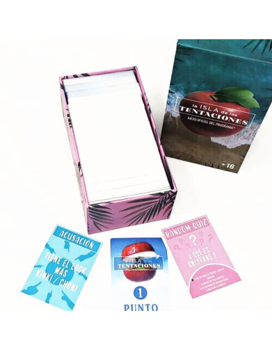 La Isla de las Tentaciones - Juego de Cartas Oficial en Español | Diversión Asegurada para 3-8 Jugadores