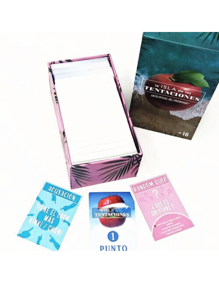 La Isla de las Tentaciones - Juego de Cartas Oficial en Español | Diversión Asegurada para 3-8 Jugadores