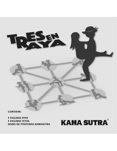 Diablo Picante - Juego Tres en Raya Kamasutra: Diversión Erótica para Celebraciones