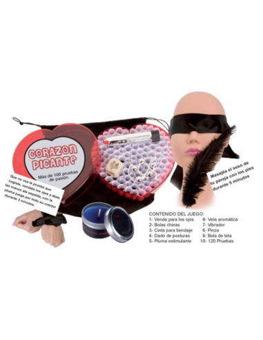 Diablo Picante: Juego Corazón Picante - Más de 100 Pruebas de Seducción y Pasión