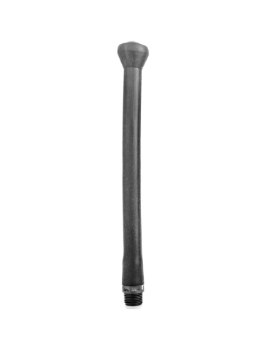 ALL BLACK - DUCHA ANAL SILICONA SISTEMA STOPPER 27 CM