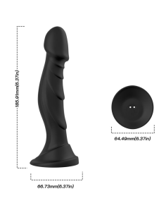 ARMONY - Dildo Vibrador & Plug Anal Control Remoto Negro | Placer Versátil y Estimulante