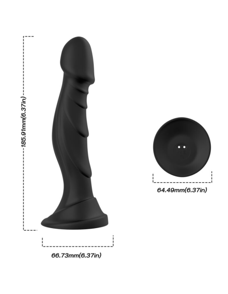 ARMONY - Dildo Vibrador & Plug Anal Control Remoto Negro | Placer Versátil y Estimulante