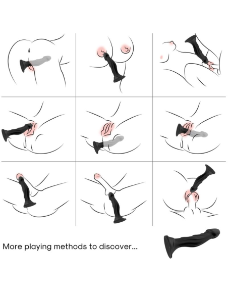 ARMONY - Dildo Vibrador & Plug Anal Control Remoto Negro | Placer Versátil y Estimulante