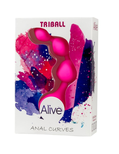 ALIVE - TRIBALL Bolas Anales Silicona Rosa 15 Cm | SexPlace.MX