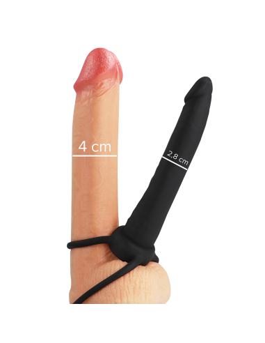 Dildo Anal de Lujo COBI-ONYX - Arnes para Doble Penetración en Silicona | MYTHOLOGY