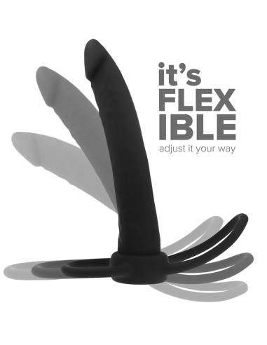 Dildo Anal de Lujo COBI-ONYX - Arnes para Doble Penetración en Silicona | MYTHOLOGY