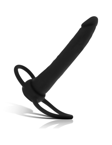 Dildo Anal de Lujo COBI-ONYX - Arnes para Doble Penetración en Silicona | MYTHOLOGY