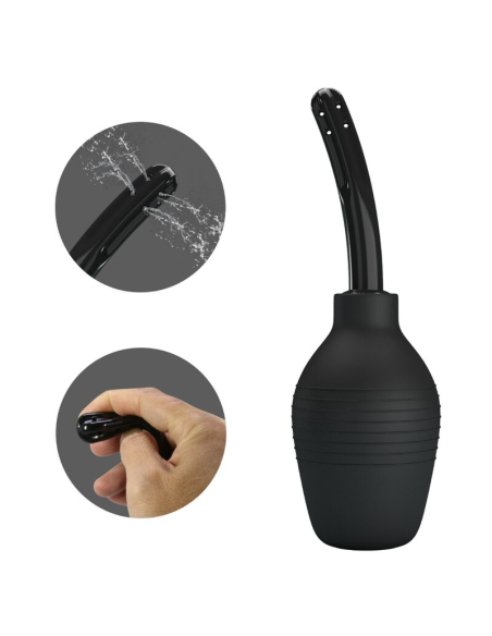 MR PLAY Ducha Anal BLKC Super Power Negro - Higiene Anal Premium y Seguro