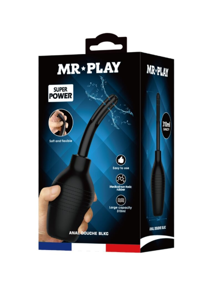 MR PLAY Ducha Anal BLKC Super Power Negro - Higiene Anal Premium y Seguro