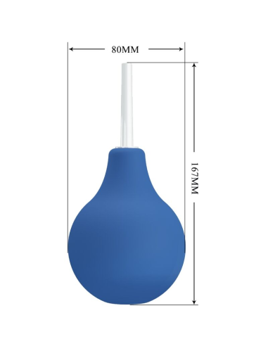 MR PLAY Ducha Anal Blue Super Power Azul - Limpieza Segura y Placentera para Sexo Anal