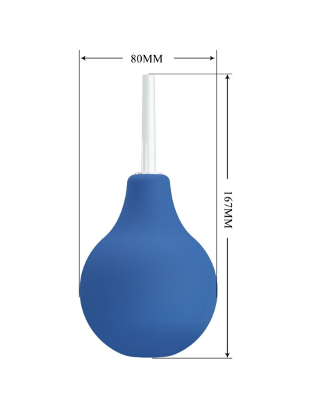 MR PLAY Ducha Anal Blue Super Power Azul - Limpieza Segura y Placentera para Sexo Anal