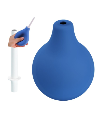 MR PLAY Ducha Anal Blue Super Power Azul - Limpieza Segura y Placentera para Sexo Anal