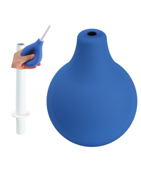 MR PLAY Ducha Anal Blue Super Power Azul - Limpieza Segura y Placentera para Sexo Anal