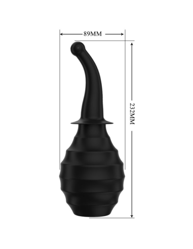 MR PLAY Ducha Anal BLKM6 Super Power Negro - Limpieza Precisa y Ergonómica para Principiantes y Expertos
