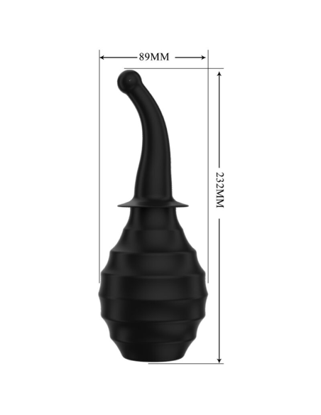 MR PLAY Ducha Anal BLKM6 Super Power Negro - Limpieza Precisa y Ergonómica para Principiantes y Expertos