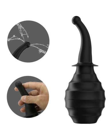 MR PLAY Ducha Anal BLKM6 Super Power Negro - Limpieza Precisa y Ergonómica para Principiantes y Expertos