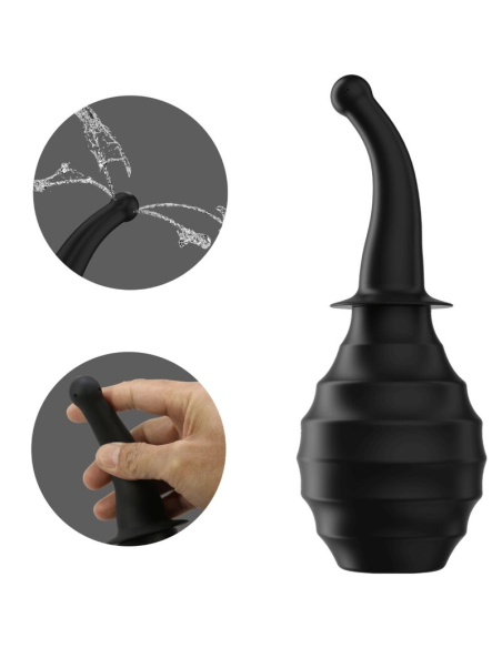 MR PLAY Ducha Anal BLKM6 Super Power Negro - Limpieza Precisa y Ergonómica para Principiantes y Expertos