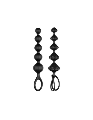 SATISFYER - LOVE BEADS Bolas Anales Negro | SexPlace.MX