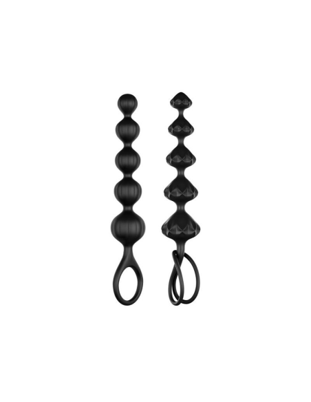 SATISFYER - LOVE BEADS Bolas Anales Negro | SexPlace.MX