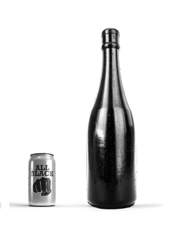 ALL BLACK Buttplug: Botella de Champán 39,5 cm para una Experiencia Anal Única
