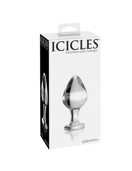 ICICLES N. 25: Elegante Masajeador de Vidrio para Placer y Relajación - Hipoalergénico y Fácil de Limpiar