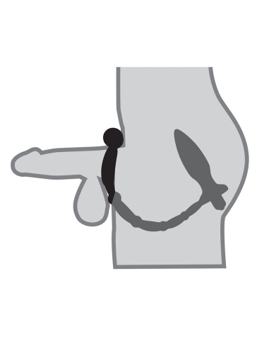 Anal Fantasy - Estimulador Mini Anal con Ring y Bala Vibradora | Placer y Orgasmo Explosivo