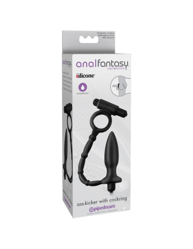 Anal Fantasy - Estimulador Mini Anal con Ring y Bala Vibradora | Placer y Orgasmo Explosivo