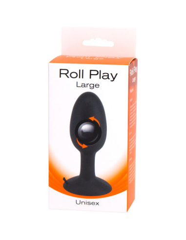 SEVEN CREATIONS - ROLL PLAY PLUG SILICONA GRANDE: Placer Anal con Bola Interna en Silicona