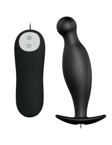 PRETTY LOVE - Plug Anal Silicona Negro Vibración | SexPlace.MX