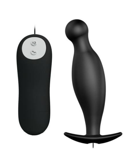 PRETTY LOVE - Plug Anal Silicona Negro Vibración | SexPlace.MX