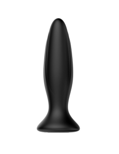 MR PLAY - Plug Anal Vibrador Negro Recargable | 12 Modos de Vibración y Diseño Ergonómico