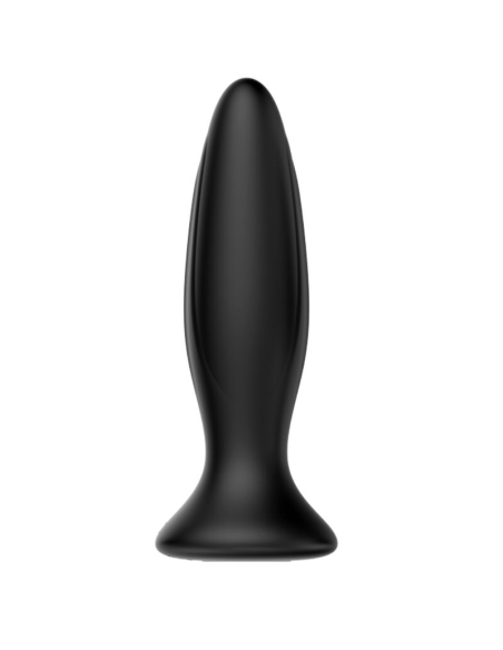MR PLAY - Plug Anal Vibrador Negro Recargable | 12 Modos de Vibración y Diseño Ergonómico