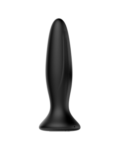 MR PLAY - Plug Anal Vibrador Negro Recargable | 12 Modos de Vibración y Diseño Ergonómico
