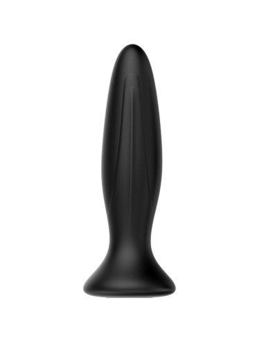 MR PLAY - Plug Anal Vibrador Negro Recargable | 12 Modos de Vibración y Diseño Ergonómico