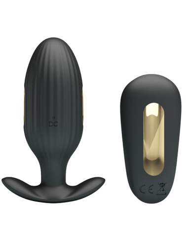 PRETTY LOVE - KELLY Plug Anal Vibrador Recargable Negro | SexPlace.MX