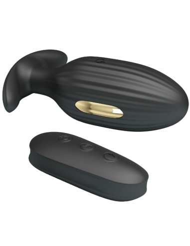 PRETTY LOVE - KELLY Plug Anal Vibrador Recargable Negro | SexPlace.MX