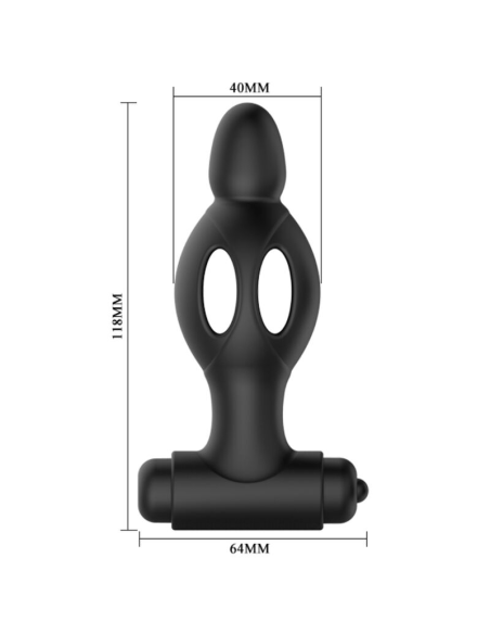 MR PLAY - Plug Anal de Silicona con Vibración | 10 Modos de Placer Orgásmico