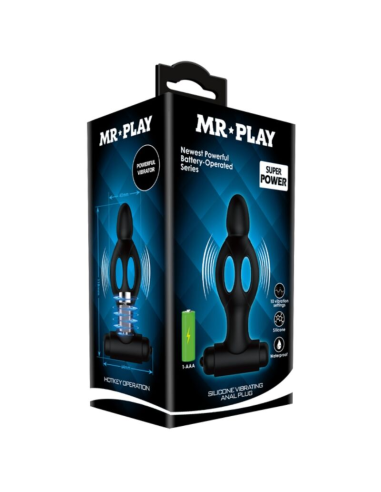 MR PLAY - Plug Anal de Silicona con Vibración | 10 Modos de Placer Orgásmico